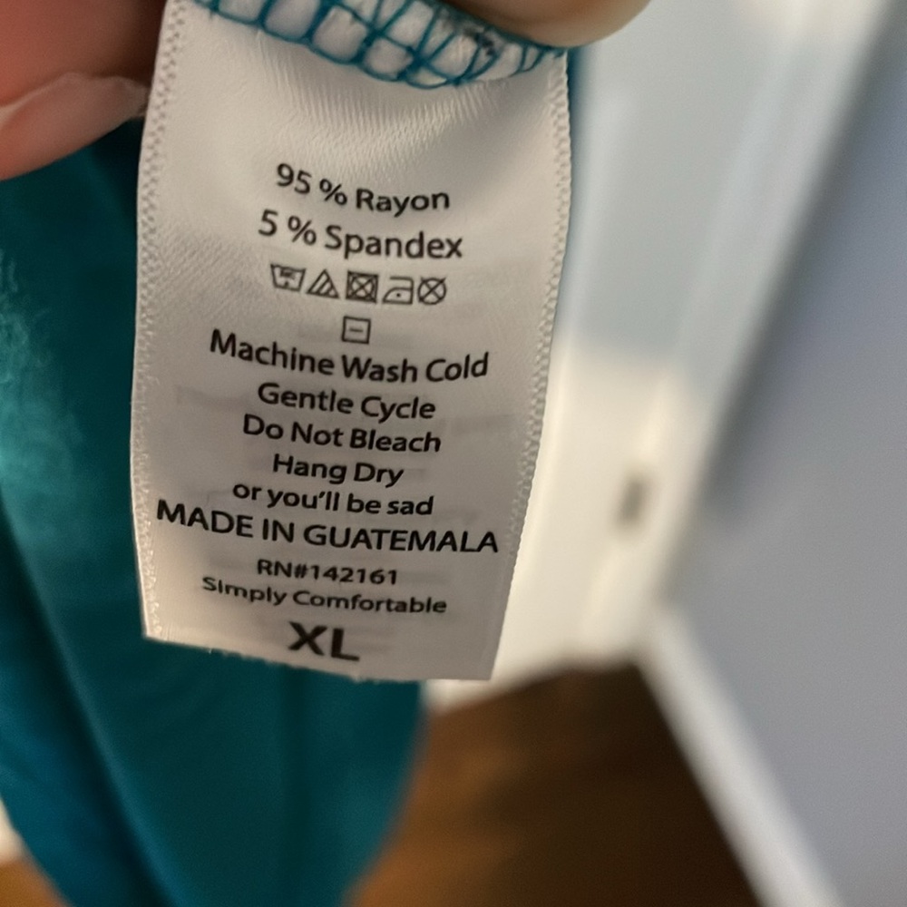 Teal Lularoe Midi Julia dress size XL (18/20) - Picture 5 of 5